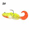 Barbless Single Hook Soft Fishing , Fish Tail Imitation for Bass & Fishing