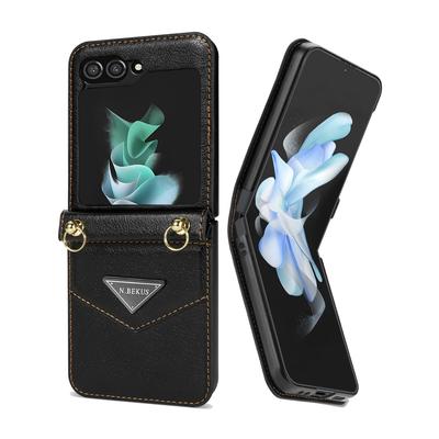 Συμβατό με Samsung Z-Flip6 Flip5 Flip 60% έκπτωση αναδιπλούμενη θήκη για flip κινητό με κορδόνι, μονόχρωμη θήκη τηλεφώνου