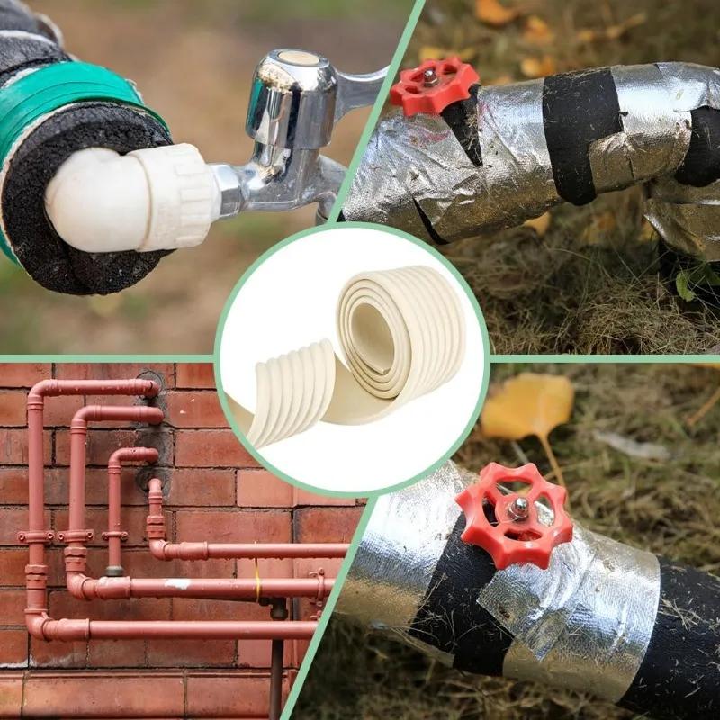 Capa de Tubo Colorida de 2M Enrolamento Decorativo para Tubos de Água Gás Aquecimento Protetor de Tubo para Casa Comercial Decoração de Reforma