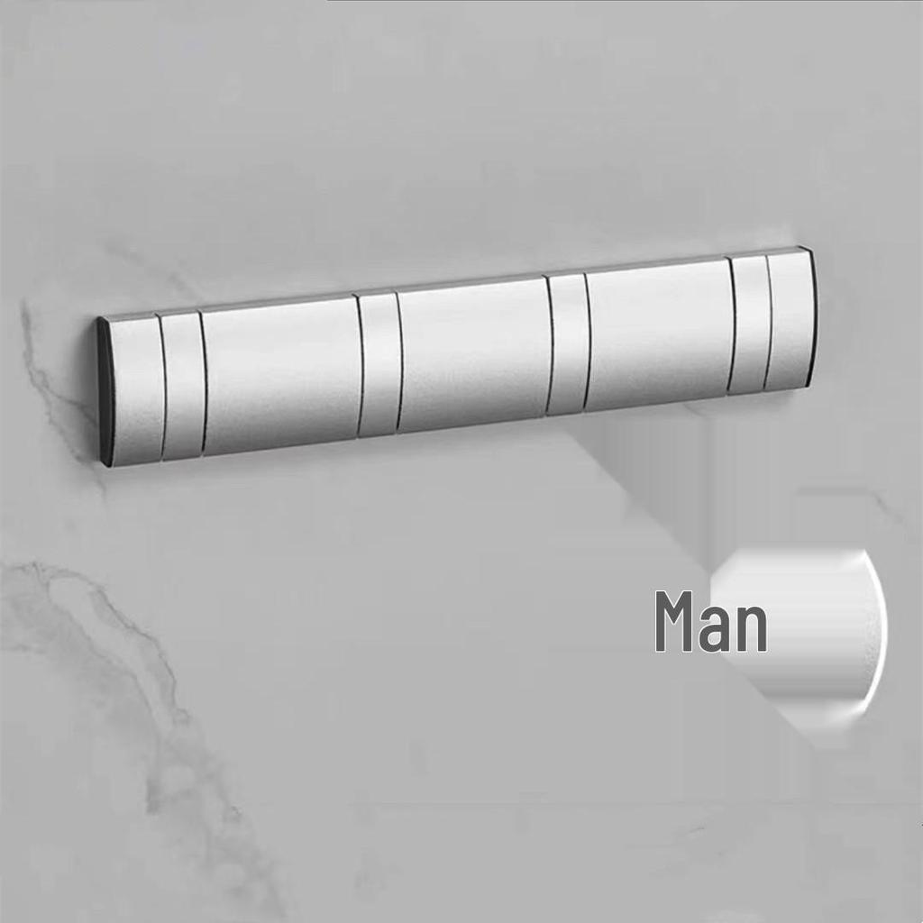 Wall-Mounted Folding Hook for Bathroom, Kitchen, Living Room, Wardrobe - 1 To 6 Row Hooks for Coats, Hats, and Clothes.