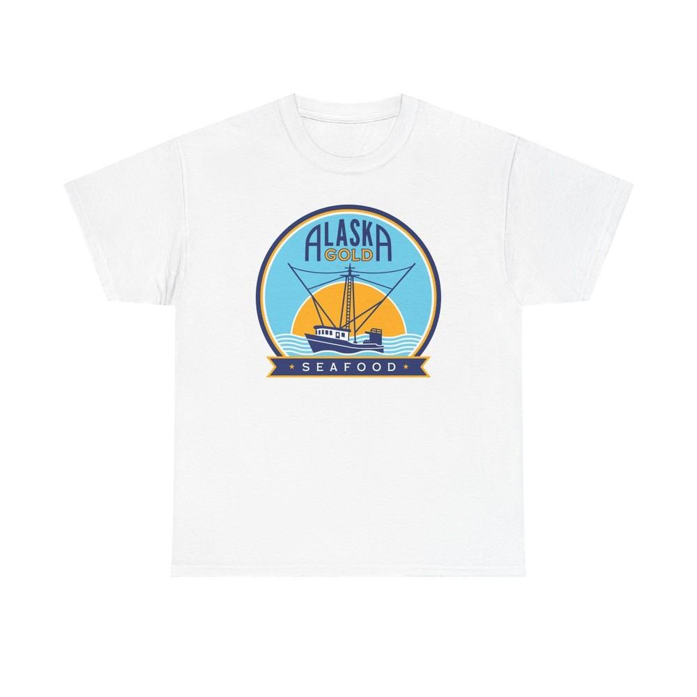 

Alaska Gold Seafood Coop Unisex Tshirt Tops Tee, Fishermen-Owned Co-op, Pride Integrity 2XL