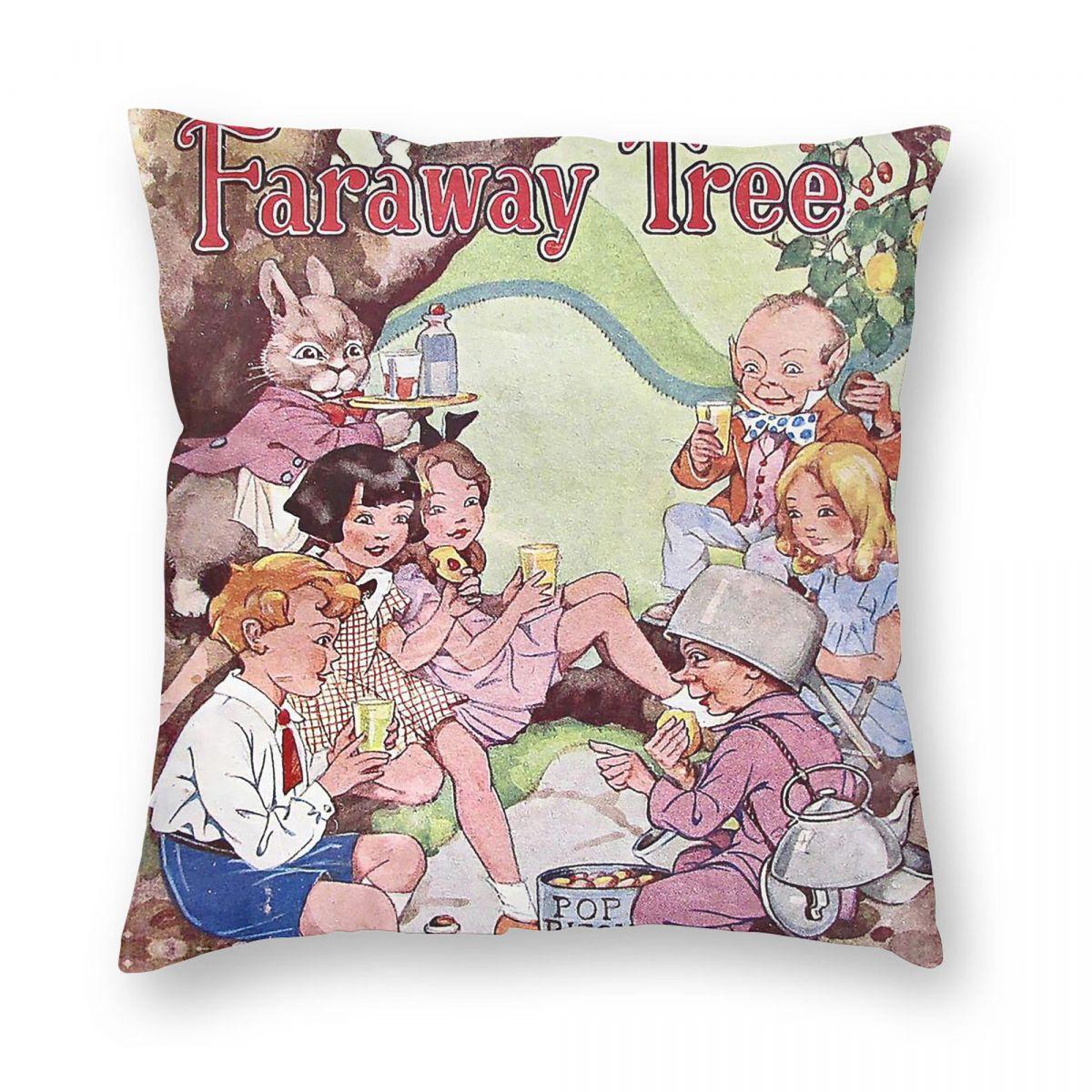 Folk Faraway Tree Enid Blyton Square Pillowcase Polyester Linen Velvet Pattern Decorative Throw Pillow Case Room Cushion Cover 30x30cm