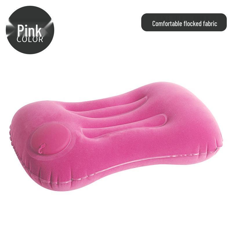 Automatic Inflatable Pillow: Portable Outdoor/Indoor Lumbar & Neck Support for Travel, Office Nap