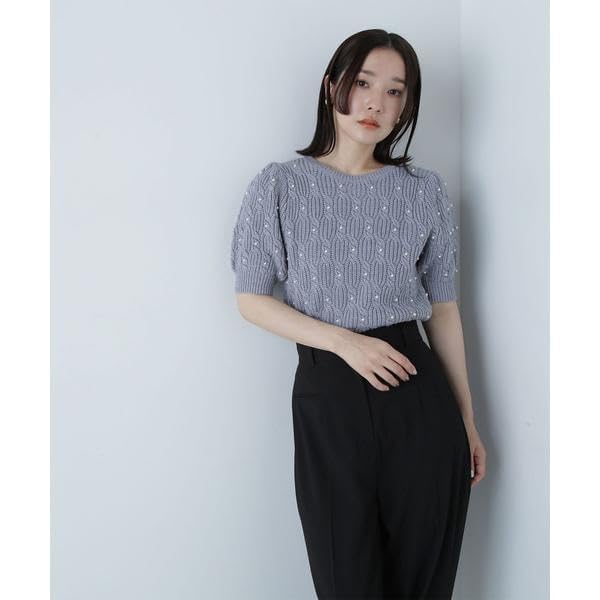 Natural Beauty Basics Cable Pearl Knit Sweater, Women's, Off-White