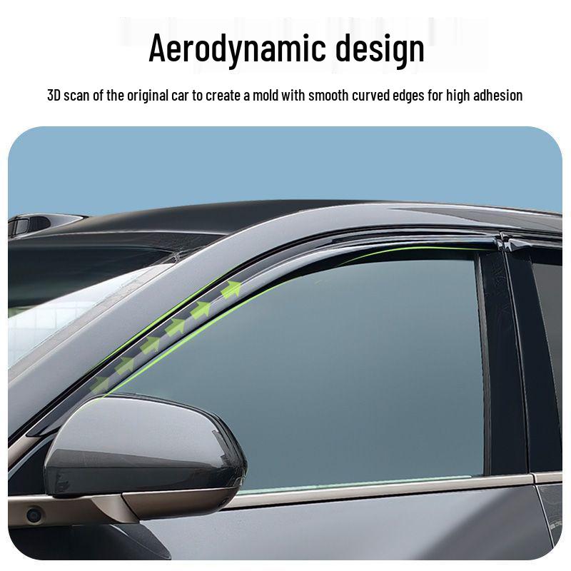 Li Auto L9 Car Window Sun & Rain Guards - Modified Accessories & Visors for Weather Shielding and Decoration