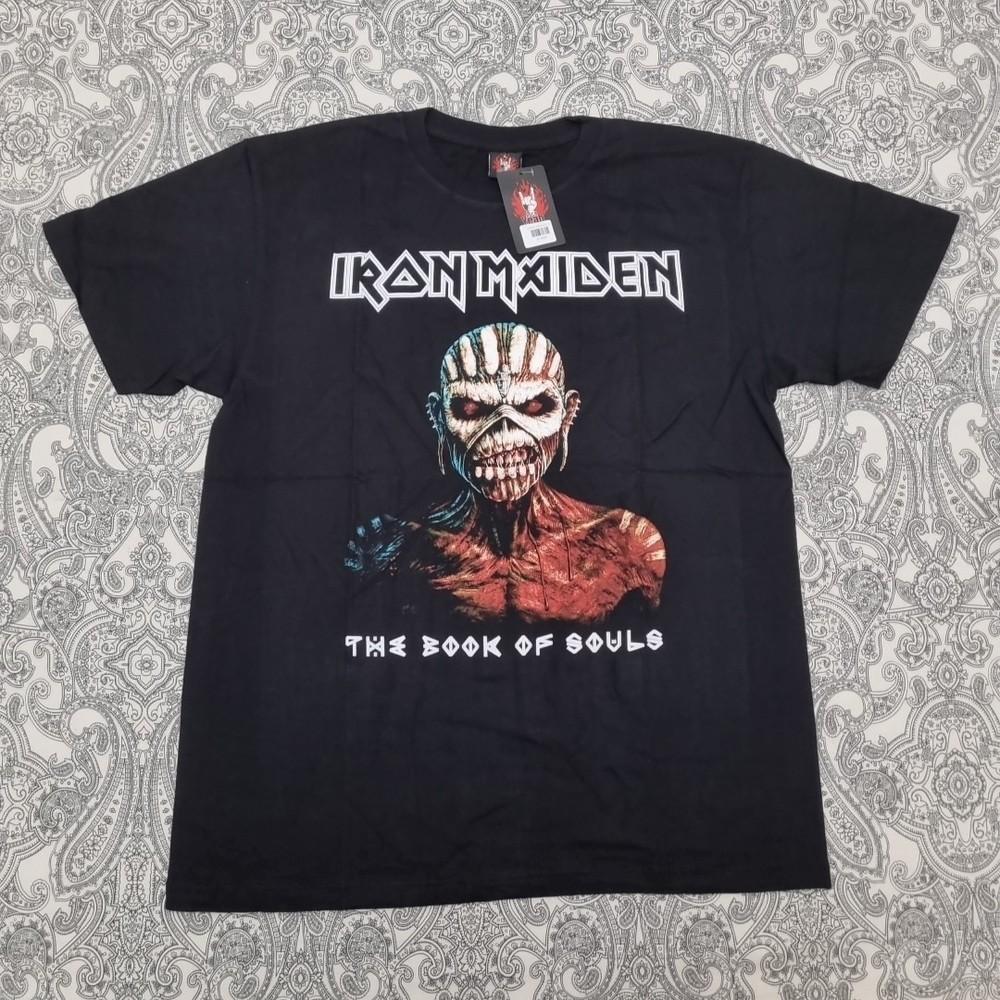 Iron Maiden T Shirt The Book Of Soulsarge Graphic Print New