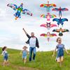 Cartoon Child Dynamic Kite Toy Cartoon Phoenix Butterfly Airplane Eagle Kite Kids Handheld Fishing Rod Kite Outdoor Sport Toys