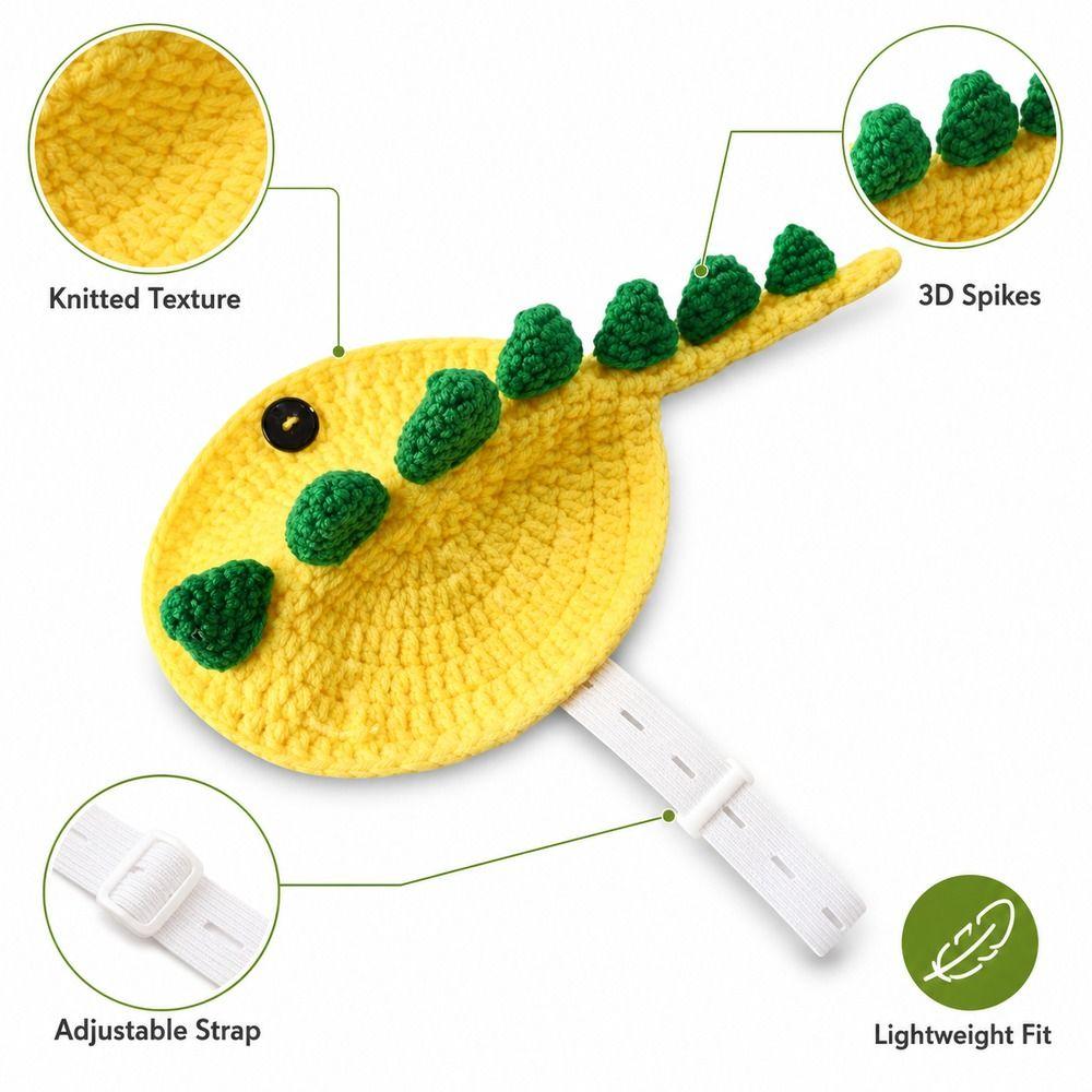 Adjustable Strap Turtle Shell Costume Knitted Fabric Pet Sweater Reptile Costume Halloween Theme