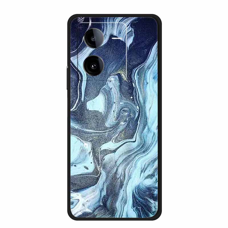 Phone Cover For Vivo iQOO Z8 5G Cases 6.64" Marble Soft TPU Silicone Para for Vivo iQOO Z8 V2314A 2023 Back Case Bumper Fundas