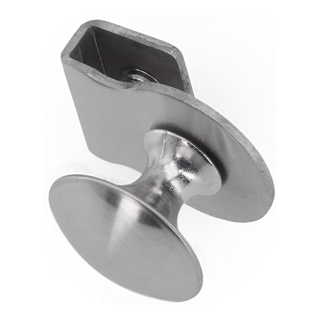 Hassle Installation Stainless Steel Knob Clamp for 5 8mm Glass Door