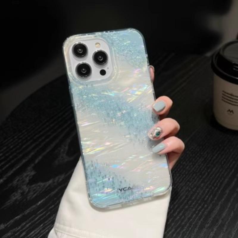 

Подходит для чехла Apple 16, блестящий цвет Liuyun Xinghe iPhone15proMax женская модель 14 высококлассный противоударный чехол iPhone12promax синий