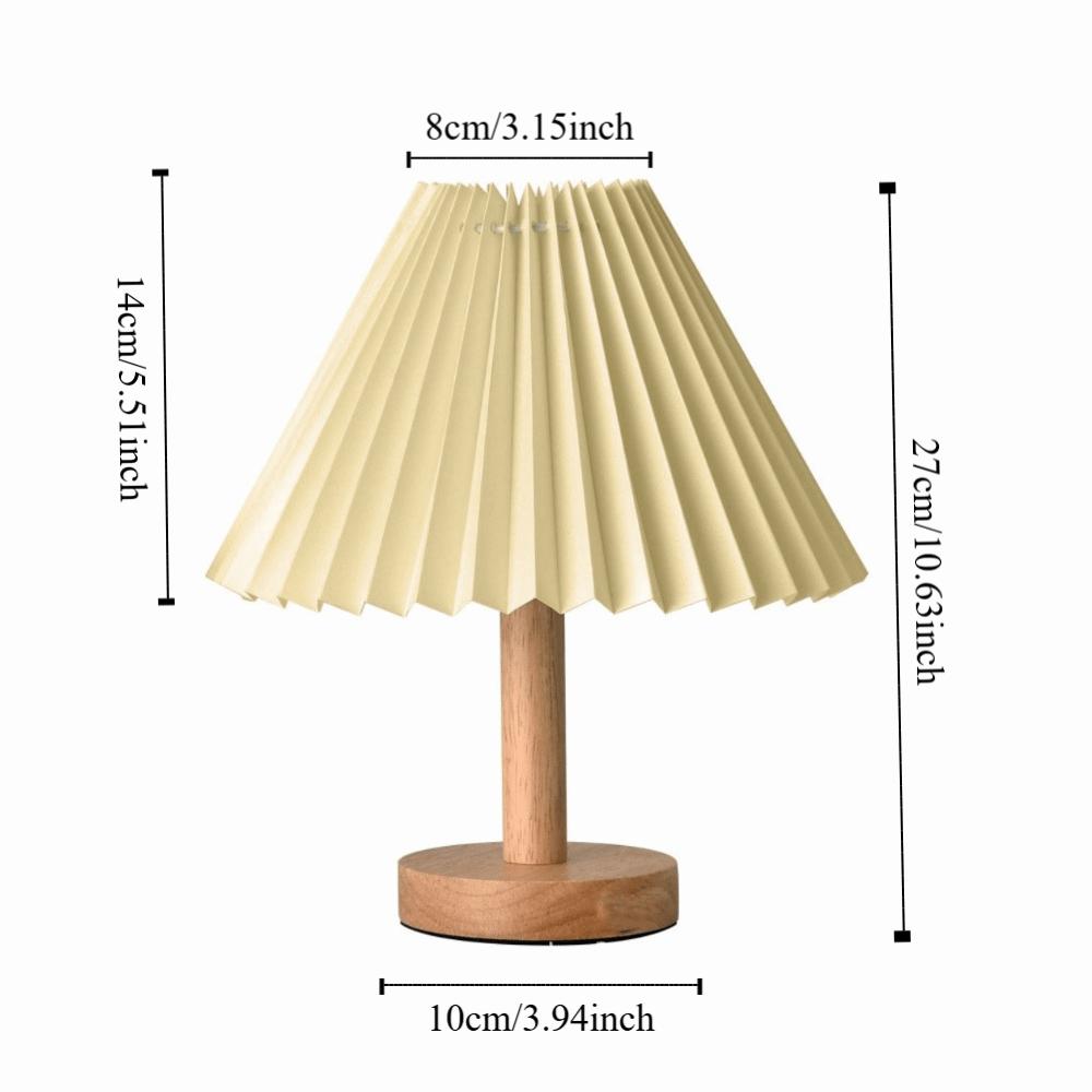 Art Atmosphere Nordic Pleated Table Lamp Home Decoration LED Desk Lamp Card Seat
