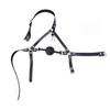 Silikon Ball Gag mit Geschirr & Nasenhaken - Adult SM Training