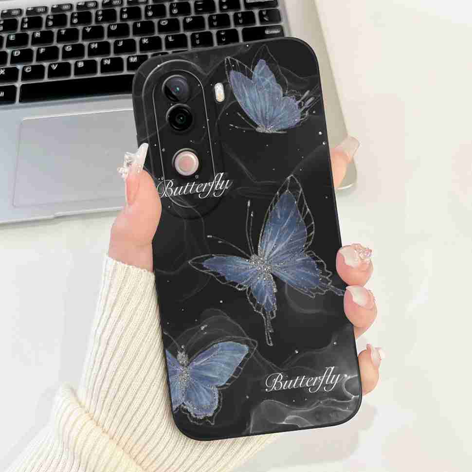 Flower Cover For Vivo V40e Case Soft Silicone Phone Back Cover Casing For Vivo V 40e V40e 4G V2403 Coque TPU Fundas