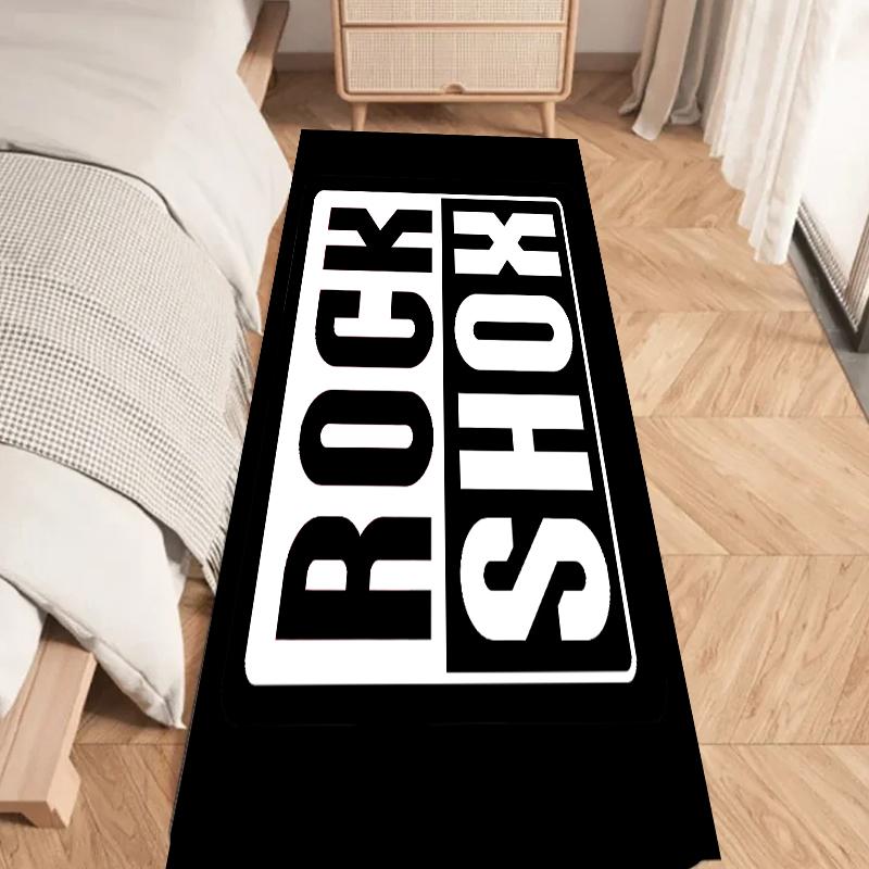 R-Rock-Shox Mountain Bike Carpet Floor Mat Racing Cool Moto Display Motorcycle Display Mat Anti-slip Home Decoration Rug