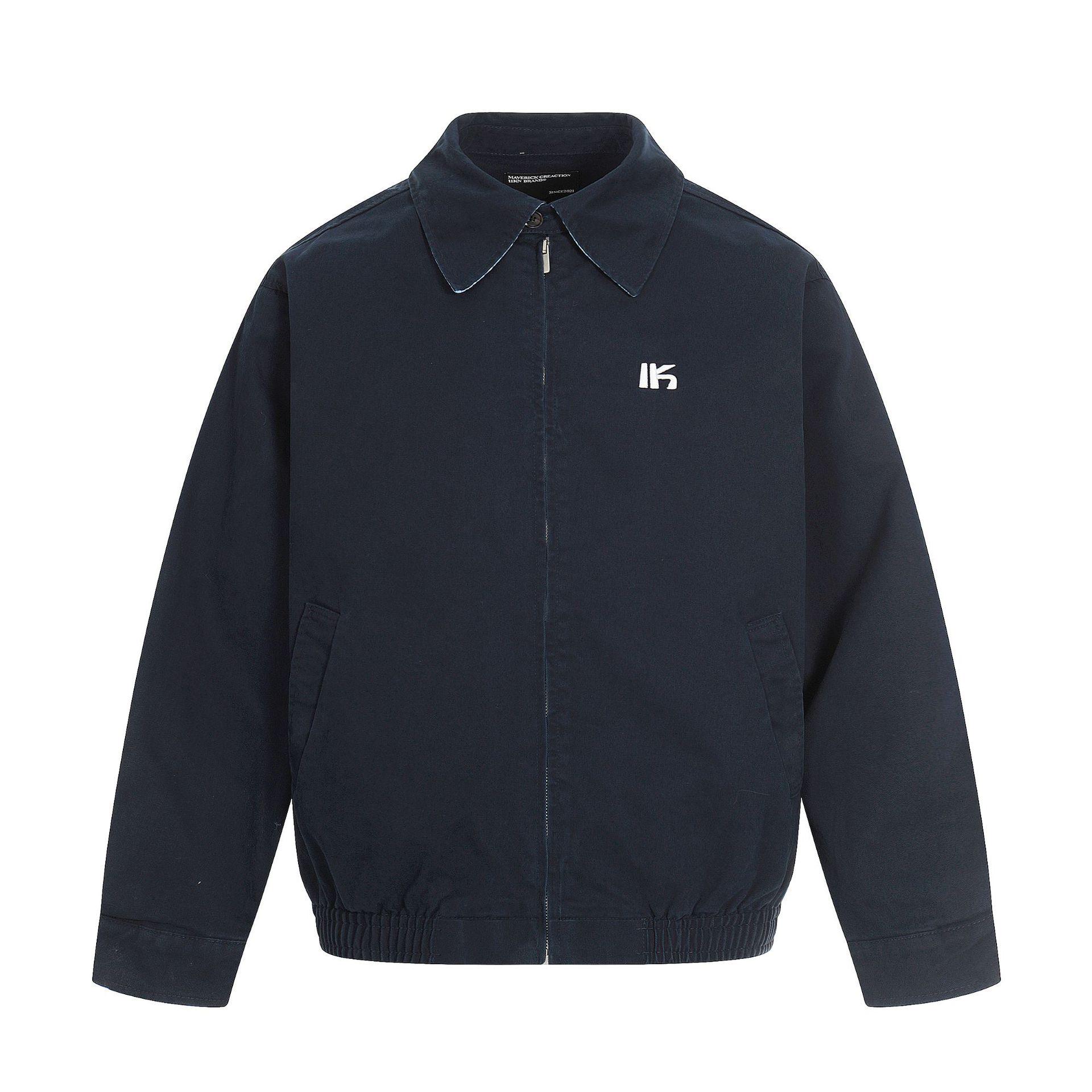 

11KN Retro Unisex Workwear Jacket – Short, Wide Fit, Slimming, Loose with Natural Shoulders and Lapel Large