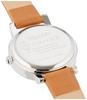 Fieldwork Lovely Analog Watch, Silver with Leather Strap, GY044-5, Women's, Brown