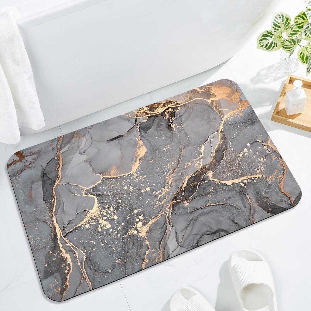Luxury Marble Bathroom Floor Mat - Dirt-Resistant and Easy To Clean