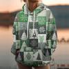 Women's Fashion Sweatshirt Printed Casual Hooded Sweatshirt With Pockets