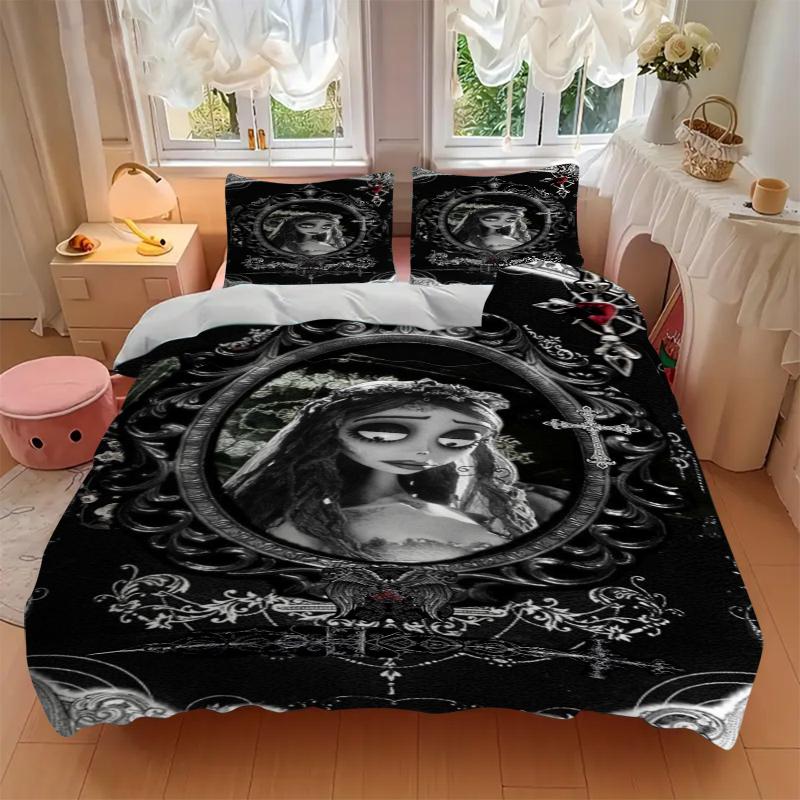 3Pcs Ethereal Gothic Portrait Bedding Sets For All Sizes New 3D Printed Bed Cover Comforter Duvet Cover Pillowcase Bedroom Decoration