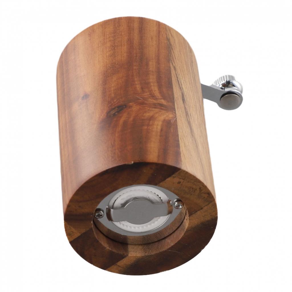 Rustic Wood Manual Grinder Multi Purpose Salt Pepper Mill for Various Spices