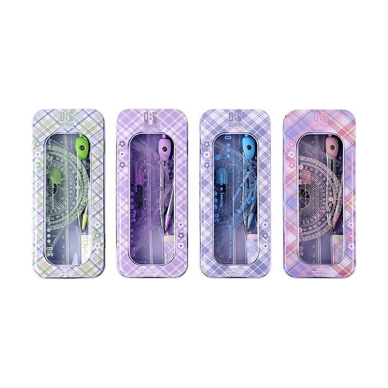 8-Piece Student Stationery Set: Compass, Soft Ruler & More - Ideal for Primary School Gifts or Exam Supplies