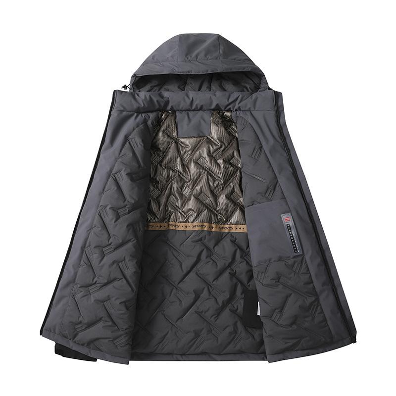 2025 Winter New Couple Outdoor Black Technology Graphene Windproof Waterproof Anti-fouling Mountaineering Jacket Cotton Coat