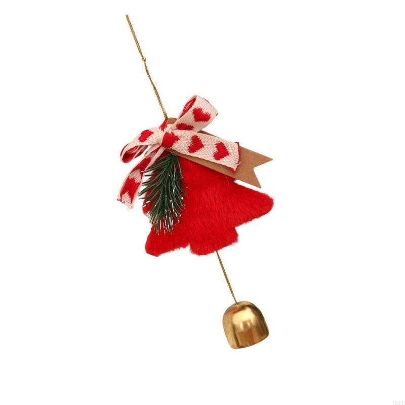Festival Fabric Bells Hanging Decorations Christmas Tree Ornament for Christmas Wedding Birthday Indoor and Outdoor M68E