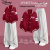Girls' Autumn Baseball Jacket & Wide-Leg Pants Set