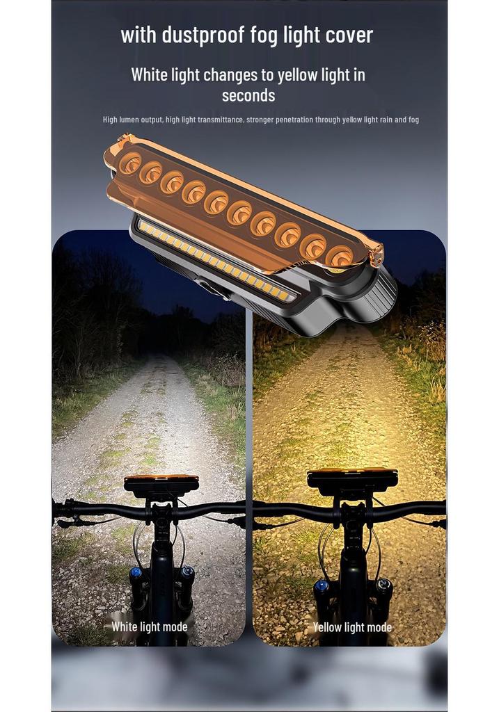 High Decibel Bicycle Horn and Headlight for Night Riding