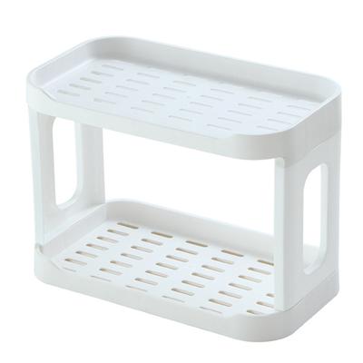 2 Layers Desktop Storage Rack Organizer Detachable Double Layer Dressing Table Cosmetic Storage