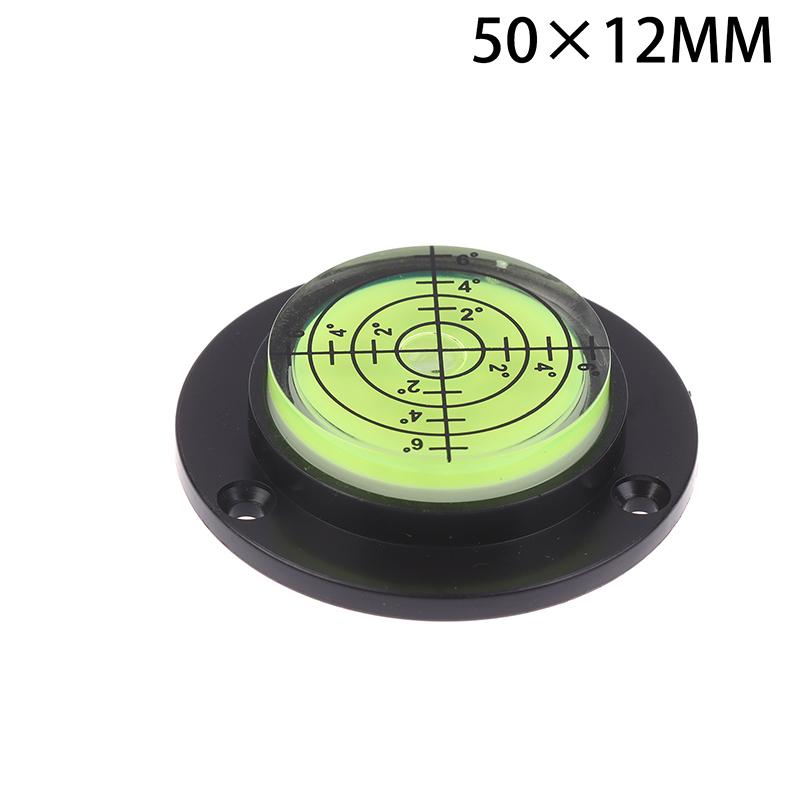 50*9/12/17Mm Round Horizontal Bubble Level High Precision Bubble Level Bulls Eye Horizontal Spirit Level For Desktop Wooden