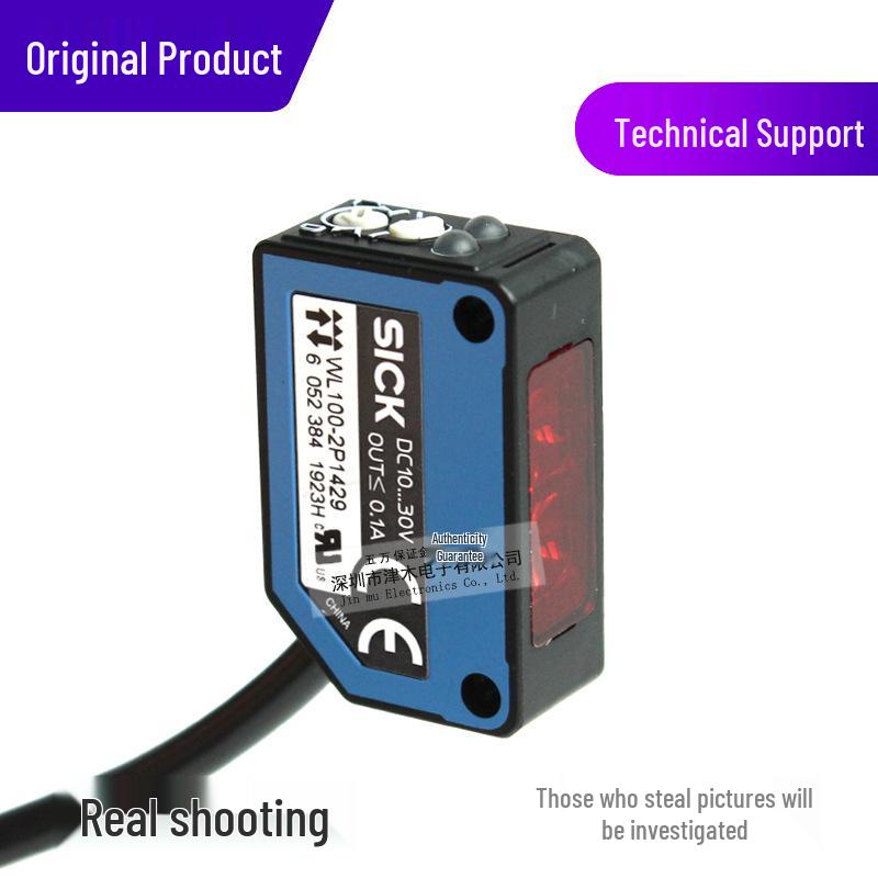 WL100-2P1429 Photoelectric Sensor for Detecting Transparent Objects