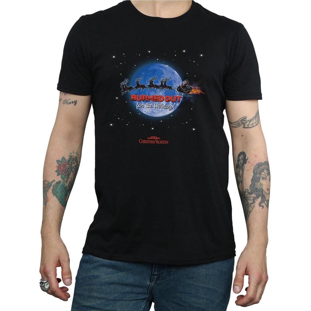 Pánské tričko National Lampoon´s Christmas Vacation s vyhořelým potiskem
