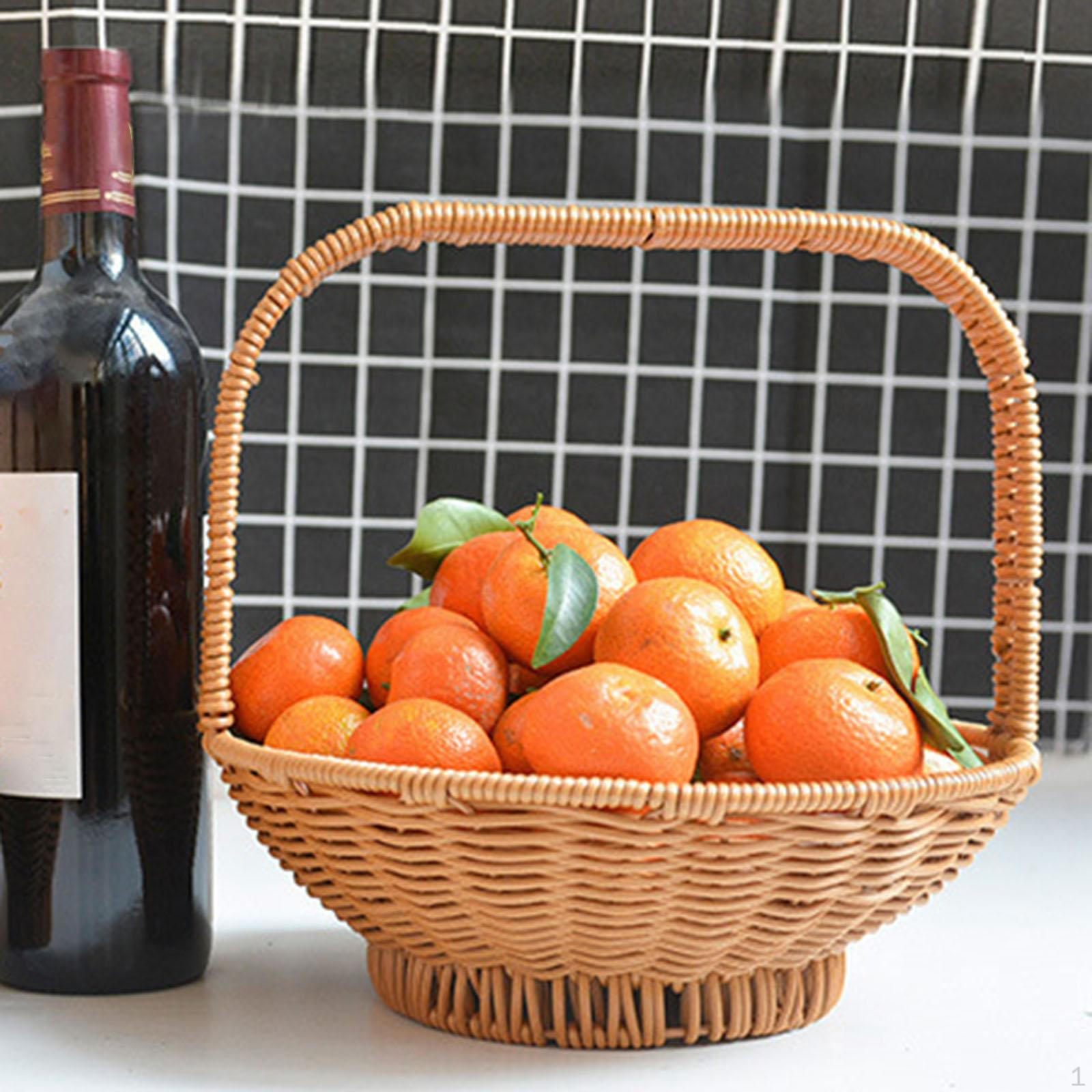 Хлебная корзина для хранения овощей, контейнер для овощей, многоразовая корзина для пикника, ручная работа 11.5cmx21cm