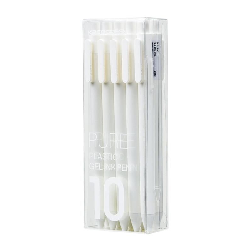 10/20Pcs Retractable Gel Pen Quick Drying 0.5MM Press Action Gel Inks Pens for Writing Journaling Office School Supplies