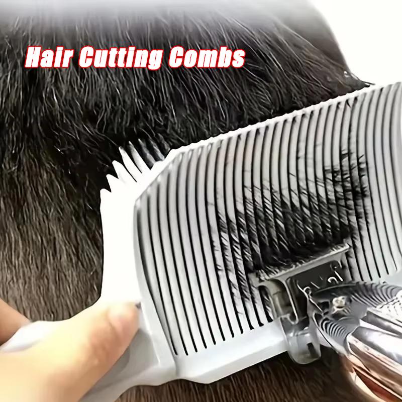 Hair Cutting Combs Professional Barber Clipper Blending Flat Top Hair Cutting Comb for Men Fading Comb Salon Styling Tool