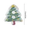 10 Pieces Christmas Tree Buttons Decoration Pin Ornament 2D Acrylic Christmas Craft Buttons DIY Hats Socks Decoration Buttons