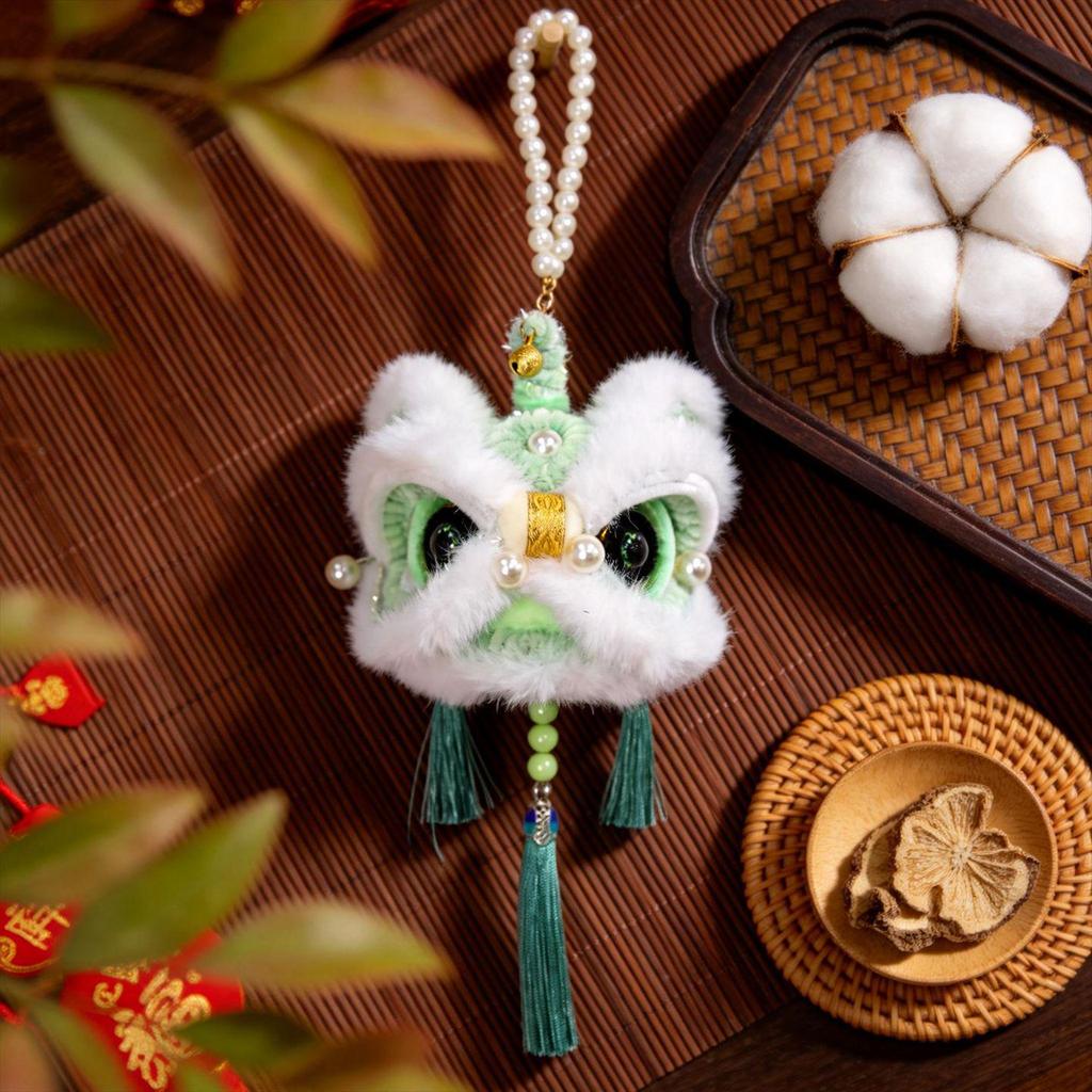 Luminous Lion Dance Lantern Plush Toy - New Year Children's Hanging Ornament
