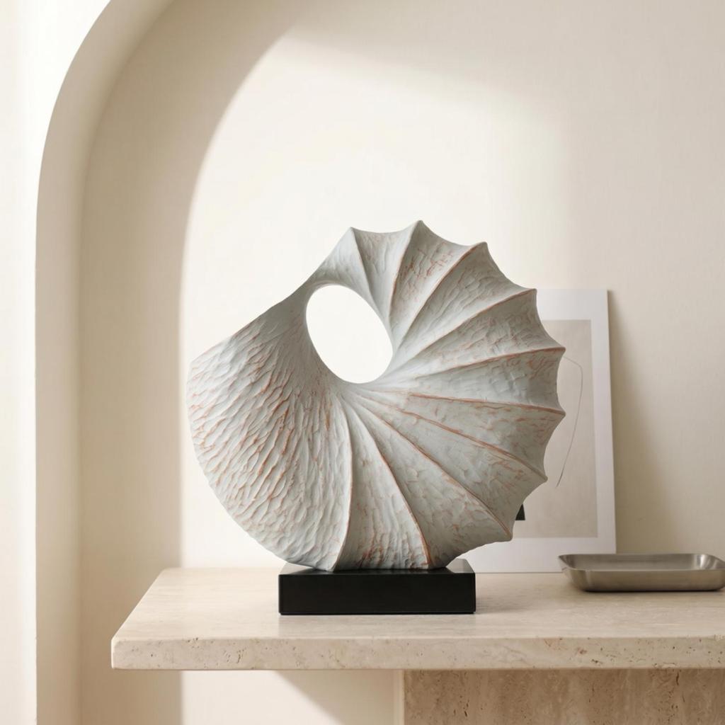 Shell Sculpture Distressed Decor Beach-Themed for Decorators