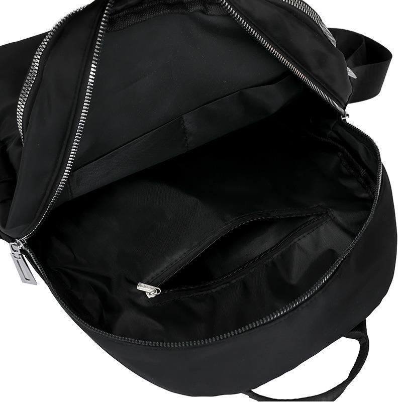 Leichter lässiger Rucksack große Kapazität außen Mehrfachtasche Reiserucksack Nylon einfache College-Tasche