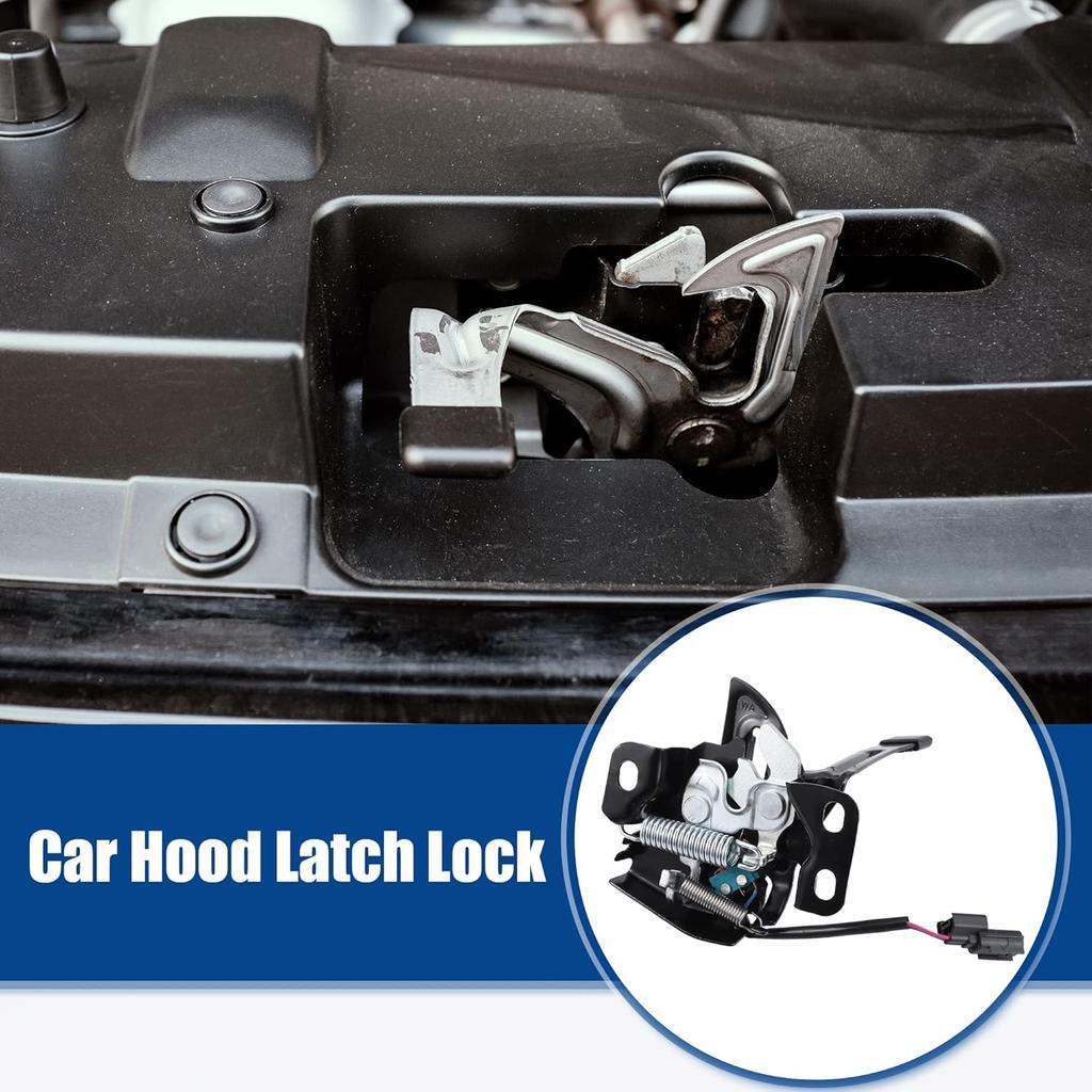 ACROPIX Auto Hood Latch Lock Assembly Replacement for Honda CR-V 2010-2011 No.74120-SWA-A12 - Pack of 1 Black