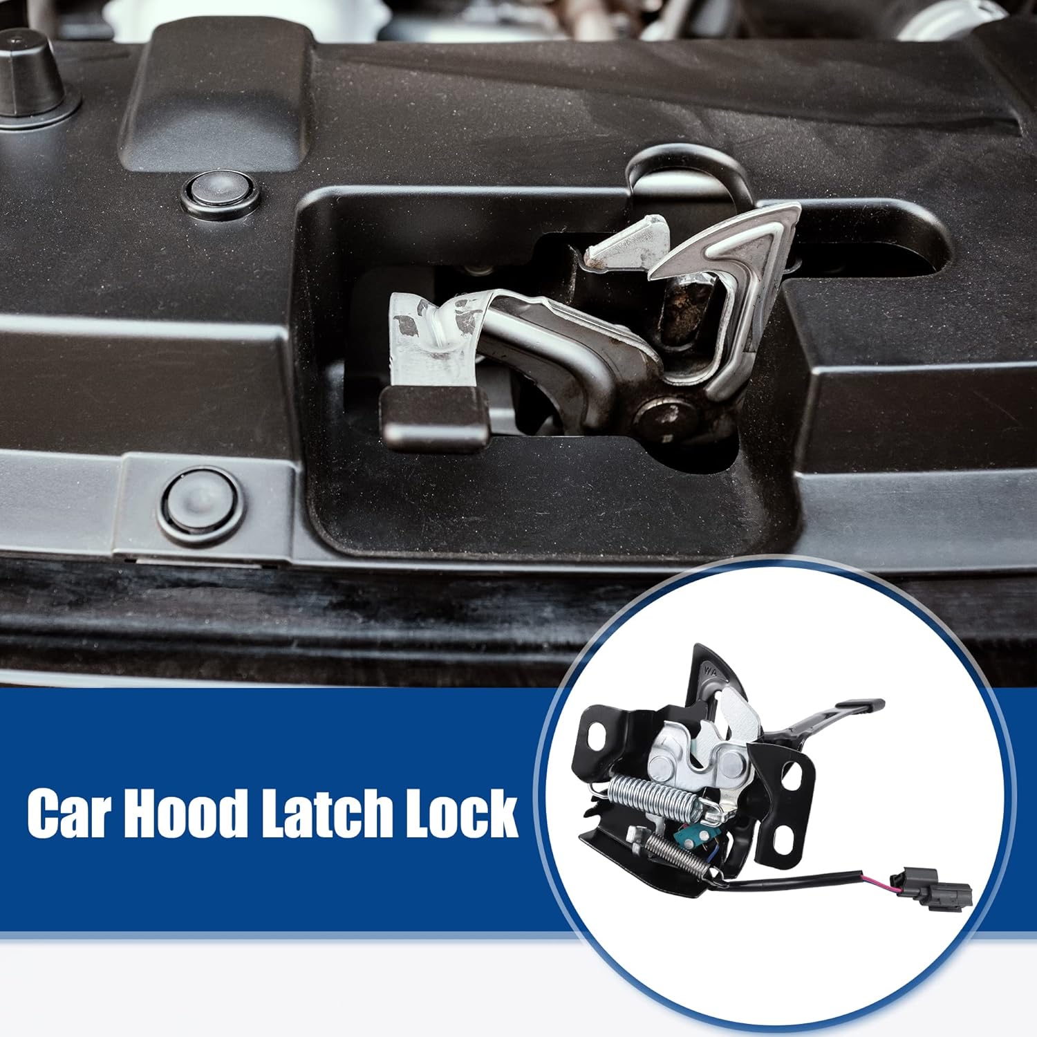 

ACROPIX Auto Hood Latch Lock Assembly Replacement for Honda CR-V 2010-2011 No.74120-SWA-A12 - Pack of 1 Black