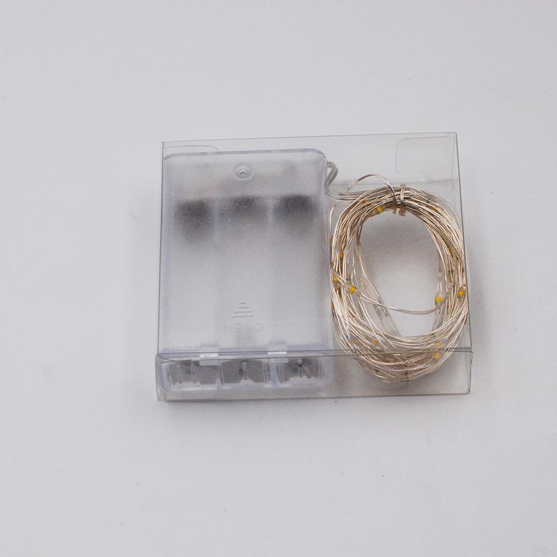 

Светодиодный батарейный блок Рождественские медные проволочные гирлянды - Питание от 3 батареек АА Праздничное украшение Подарки 2m 20 LEDs