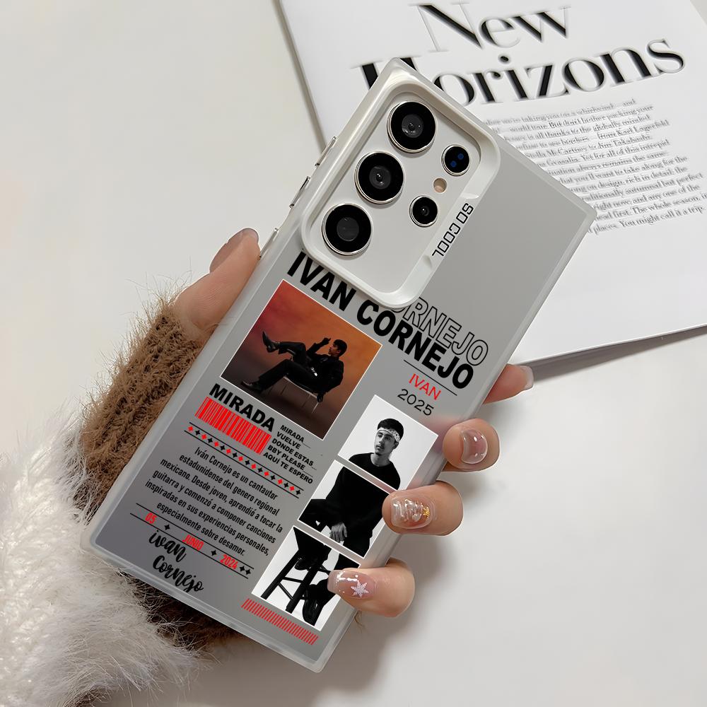 I-Ivan Cornejo Singer Phone Case For Samsung Galaxy S25 Edge S24 S23 S22 S21 S20 Ultra Funda Silicone Silver Cover