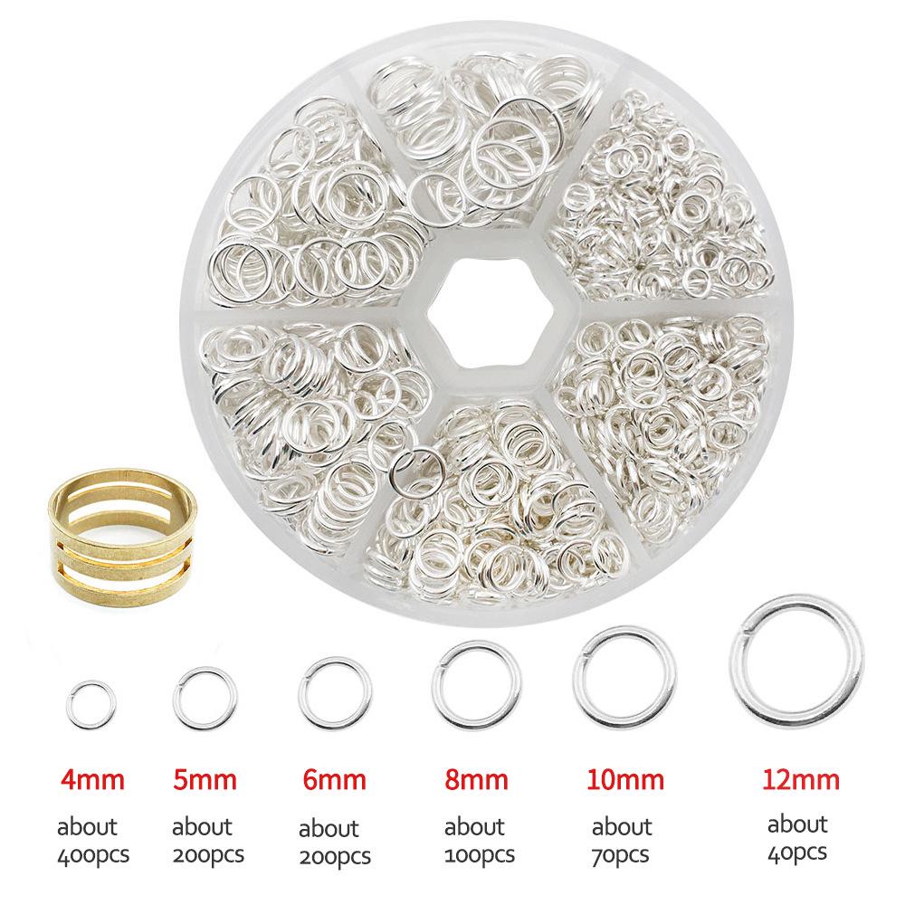 1010-Piece Multi-color Open Jump Rings for DIY Jewelry Making - Iron Rings Set for Handmade Necklaces and Pendants