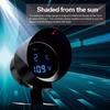 Round LCD Water Temperature Meter Blue Light LED Digital Temp Meter  Motorcycle