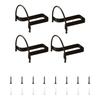 4 Pieces Wall Mounted Hat and Key Organizers Easy Installation Cowboy Hats Hanger Storage Rack for Hallway or Bathroom