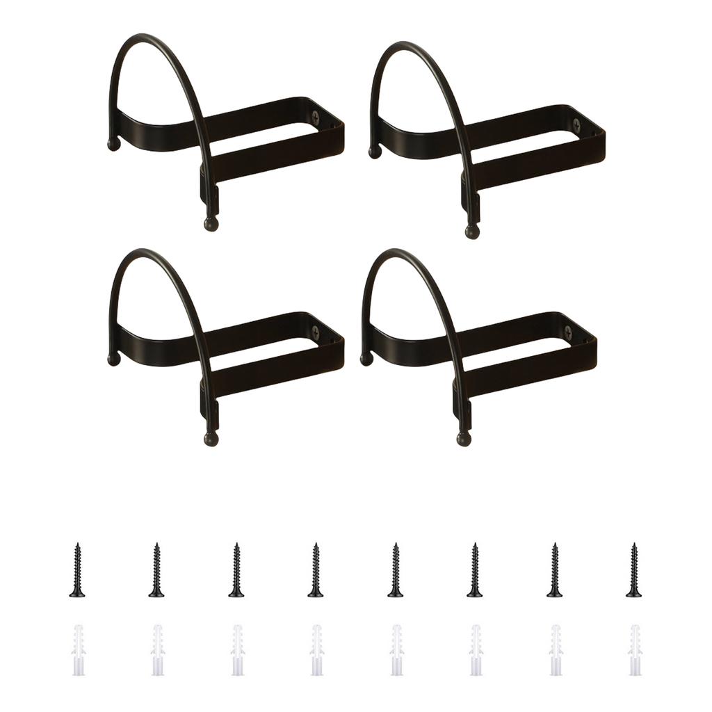 4 Pieces Wall Mounted Hat and Key Organizers Easy Installation Cowboy Hats Hanger Storage Rack for Hallway or Bathroom