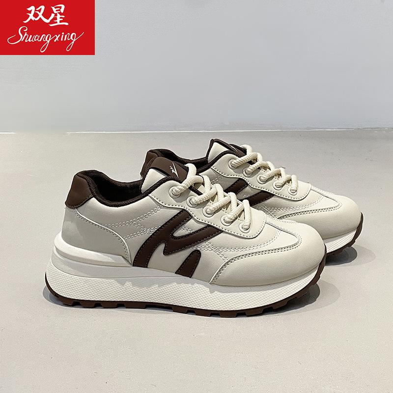 Double star platform Forrest Gump shoes spring and autumn new lightweight travel jogging sports and leisure shoes